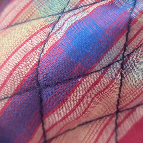 Vintage Womens Quilted Plaid Button-Up Vest  Cottagecore - Picture 13 of 13